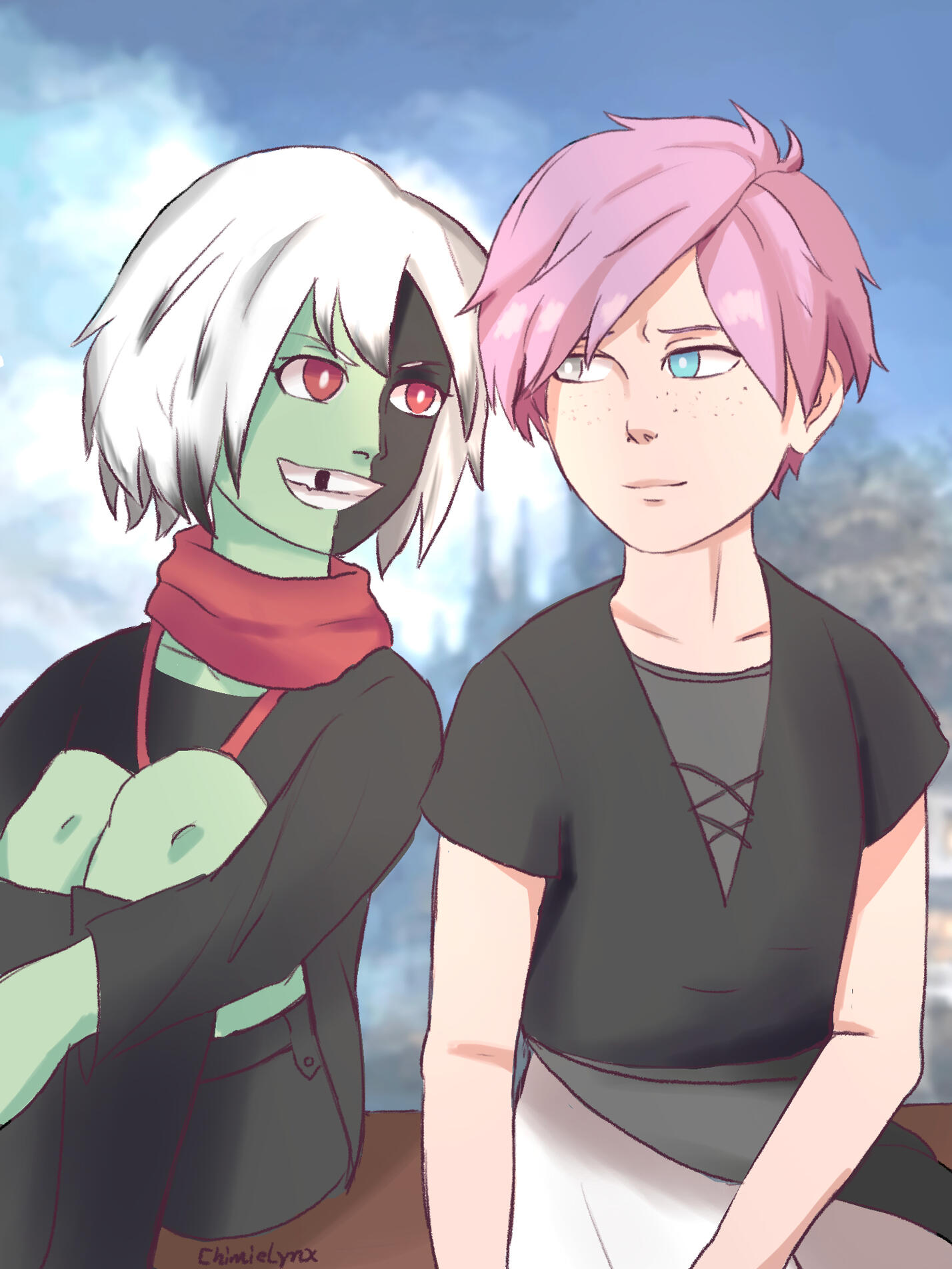 Young Skala & Percy by @chimielynx (2023)