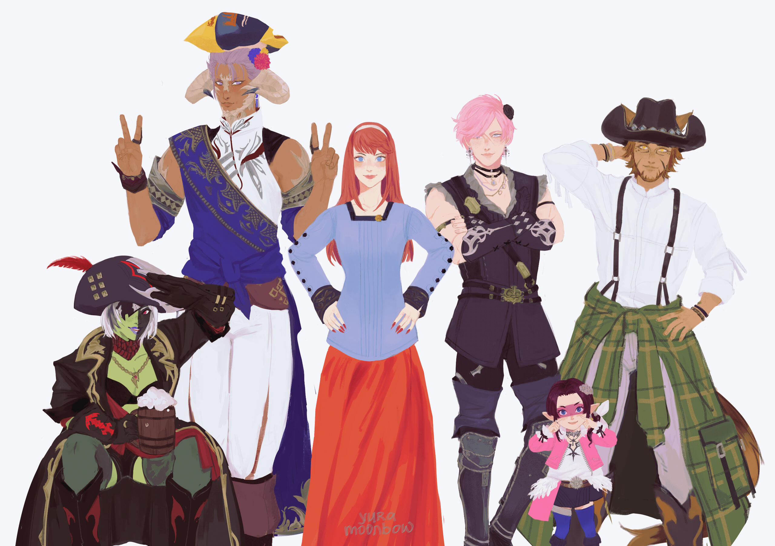 Skala and her FC by @yuramoonbow (2023)